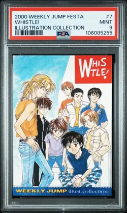 [PSA9] ya36 Psa9 No.7 Whistle Jump Festa 2001 Illustration Collection Card Wj Ap - Image 1