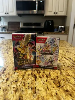 Pokemon Ascended Heroes & Prismatic Evolutions Booster Bundle Lot of 2 Pokemon - Image 1