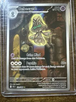 Beheeyem 121/086 Illustration Rare, Black Bolt, Full Art Holo, Pokemon TCG, NM - Image 1