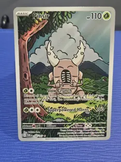 Pokemon TCG Twilight Masquerade Pinsir 168/167 Illustration Rare Holo Card NM/M - Image 1