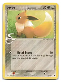 Eevee 68/113 Common Delta Species Pokemon 2005 - Image 1