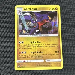 Garchomp 99/156 Shatter Glass Holo Ultra Prism Sun & Moon Pokemon Card - Image 1