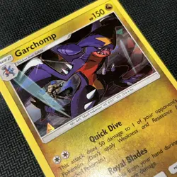 Garchomp 99/156 Shatter Glass Holo Ultra Prism Sun & Moon Pokemon Card - Image 3