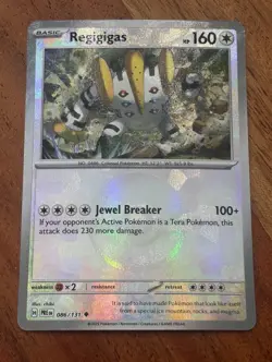 Pokemon TCG Regigigas 086/131 Prismatic Evolutions (Poke Ball Pattern) - Image 1
