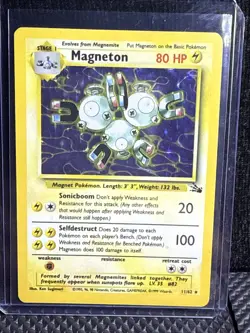Magneton 11/62 Fossil Holo Pokemon TCG Check Pics For Condition Nice Card 🔥 - Image 2