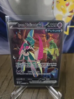Pokemon TCG Iron Valiant EX Paradox Rift 249/182 Special Illustration Rare Card - Image 3