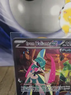 Pokemon TCG Iron Valiant EX Paradox Rift 249/182 Special Illustration Rare Card - Image 4