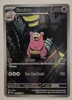 Pokemon TCG IR Slowbro 90/84 Mega Evolutions Pitch Black Holo NM English - Image 1