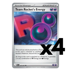4x Team Rocket's Energy 217/217 ME: Ascended Heroes (ASC) Pokemon Playset x4 - Image 1