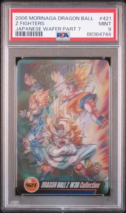 [PSA9] ya36 Psa9 No.421 Z Fighters 3D Morinaga Dragon Ball Wafer Card Authentica - Image 1