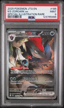Pokemon: N's Zoroark ex #185 | PSA 9 - Image 1
