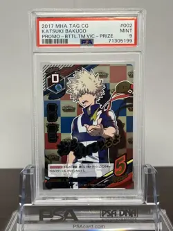 [PSA9] ya36 Psa9 Bakugo Katsuki Ha-Vic-002 My Hero Academia Tag Card Game Tomy A - Image 1