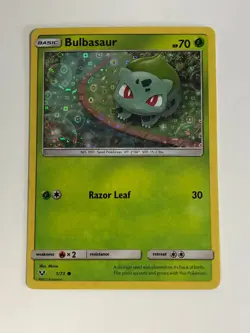 Pokemon TCG Shining Legends General Mills Promo Holographic Bulbasaur 1/73 LP - Image 1