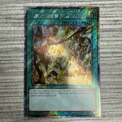 Yugioh Secret Village of the Spellcasters Platinum Secret Rare RA03-EN209 1st Ed - Image 1