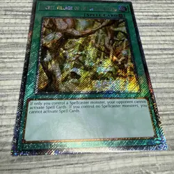 Yugioh Secret Village of the Spellcasters Platinum Secret Rare RA03-EN209 1st Ed - Image 2