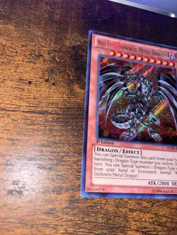 Red-Eyes Darkness Metal Dragon - LCJW-EN050 - 1st Edition - Secret Rare - VLP - Image 4