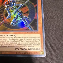 Yu-Gi-Oh! Dark Magician of Chaos YGLD-ENC02 1st Ed Ultra Rare Holo Eng 2800/2600 - Image 4