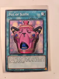 CORI-EN061 Pot of Sloth Secret Rare 1st Ed YuGiOh - Image 1