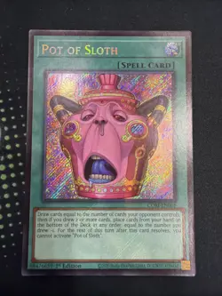 Yugioh Pot of Sloth - Secret Rare Chaos Origins (CORI-EN061) NM - Image 1