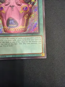 Yugioh Pot of Sloth - Secret Rare Chaos Origins (CORI-EN061) NM - Image 4