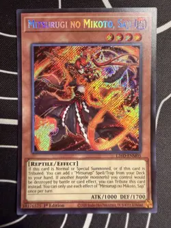 Mitsurugi No Mikoto, Saji (SECRET RARE) L26D-ENM05 (NM) 1st Edition Yu-Gi-Oh! - Image 1