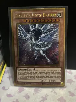 Yu-Gi-Oh! Deep-Eyes White Dragon MVP1-ENG05 – Gold Rare – 1st Edition – NM - Image 1