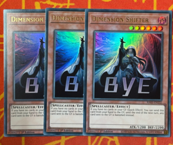 YUGIOH DIMENSION SHIFTER STAMP ULTRA RARE NM RA05-EN132 x3 PLAYSET - Image 1