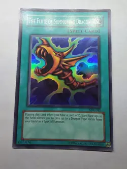 The Flute of Summoning Dragon SDK-042 Yugioh TCG Holo Super Rare Unlimited NM - Image 1