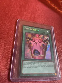 Pot of Sloth 1st Edition Secret Rare CORI-EN061 Yu-Gi-Oh! - Image 2