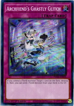 Archfiend's Ghastly Glitch TAMA-EN026 Yu-Gi-Oh! Light Play 1st Edition - Image 1