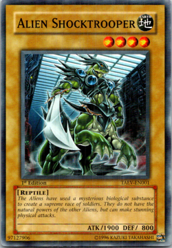 Alien Shocktrooper TAEV-EN001 Yu-Gi-Oh! TCG 1st Edition LP - Image 1
