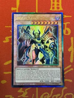 YUGIOH IMSETY, GLORY OF HORUS ULTIMATE RARE NM RA05-EN027 - Image 1