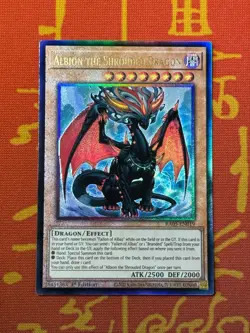 YUGIOH ALBION THE SHROUDED DRAGON ULTIMATE RARE NM RA05-EN019 - Image 1