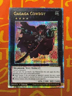 YUGIOH GAGAGA COWBOY QUARTER CENTURY SECRET RARE NM RA04-EN064 - Image 1