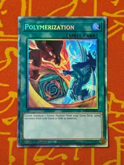 YUGIOH POLYMERIZATION COLLECTORS RARE 1ST NM RA03-EN051 ALT ART - Image 1