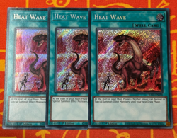 YUGIOH HEAT WAVE SECRET RARE NM RA03-EN058 x3 PLAYSET - Image 1