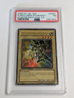 2006 Yugioh Elemental Hero Sparkman YSD-ENS01 Limited Edition Ultra Rare NM - Image 1