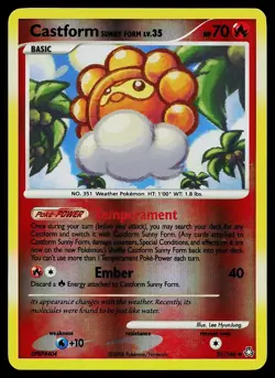 Pokemon Card - Castform Sunny Form Legends Awakened 51/146 Reverse Holo Uncommon - Image 1