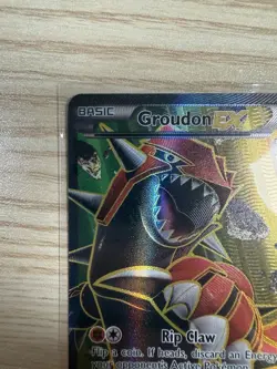 Pokemon Groudon EX Full Art Holo UR TCG Card XY Primal Clash 150/160 LP-MP - Image 3