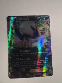 Pokemon Absol EX XY62 Black Star Promo Full Art Holo English 170 HP Card 🔥 - Image 1