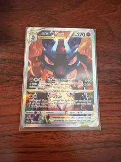 Lucario VSTAR SWSH291 Crown Zenith Alternate Full Art Promo Pokemon Card - Image 1
