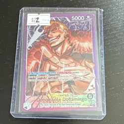 One Piece Card Game Doflamingo OP04-060 Alt Art Leader Foil EN - Image 3