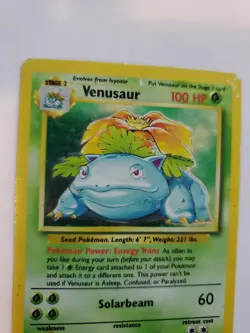 Venusaur Base Set Holo Pokemon Card WOTC Played - Image 4