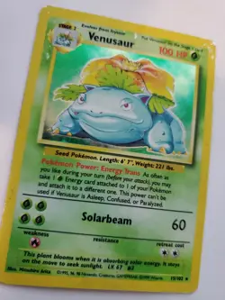 Venusaur Base Set Holo Pokemon Card WOTC Played - Image 5
