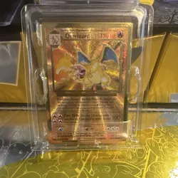 Pokemon Celebrations Charizard Gold Metal Card #4/102 Promo 25th Anniversary - Image 1