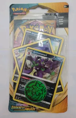 Pokemon Sword & Shield Darkness Ablaze Blister 3 Card 1 Coin Promo - Image 1