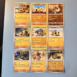 Hippopotas & Hippowdon Pokemon TCG Lot 9 ENG Reverse Holo & Regular Cards - Image 1