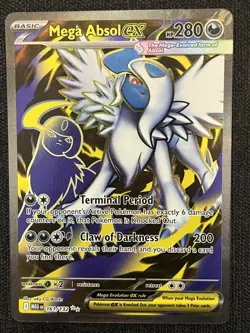Mega Absol ex 161/132 Mega Evolution Secret Rare Pokemon TCG Holo Card NM - Image 1