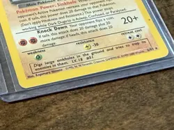 Vintage 2000 Pokemon Team Rocket Holo Dark Dugtrio 6/82 Rare WOTC Card - Image 3