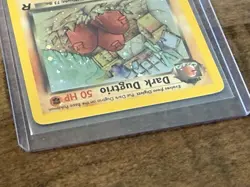Vintage 2000 Pokemon Team Rocket Holo Dark Dugtrio 6/82 Rare WOTC Card - Image 4